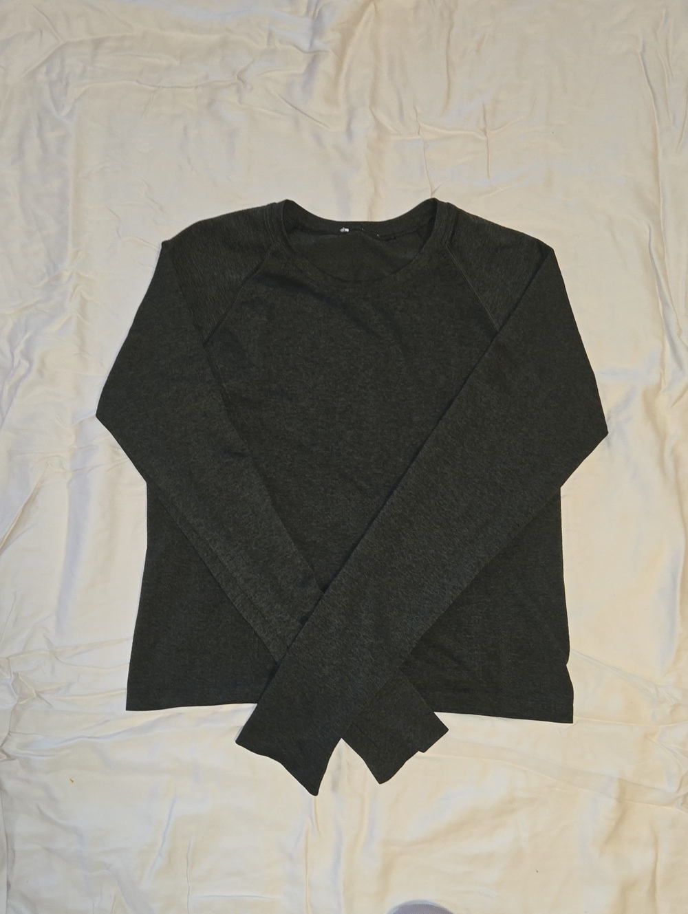 Dark Green Athletic Long Sleeve Shirt - Women's